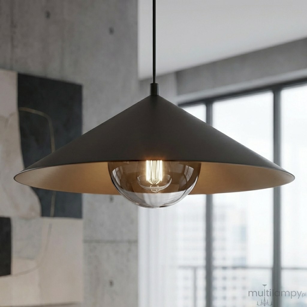 Mono D40 lampa wisząca 1xE14 czarna/grafit 1721/1M