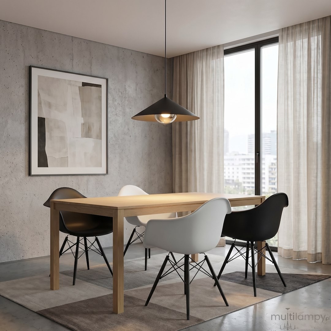 Mono D40 lampa wisząca 1xE14 czarna/grafit 1721/1M