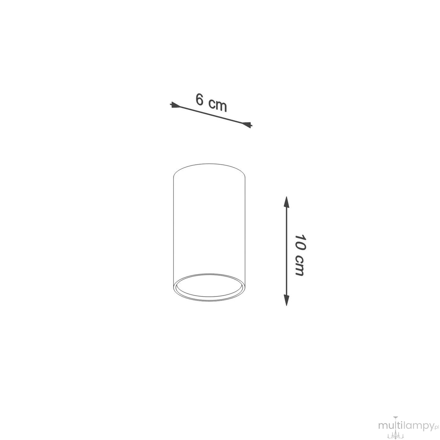 Lagos H10 lampa sufitowa GU10 ultramaryna SL.2070