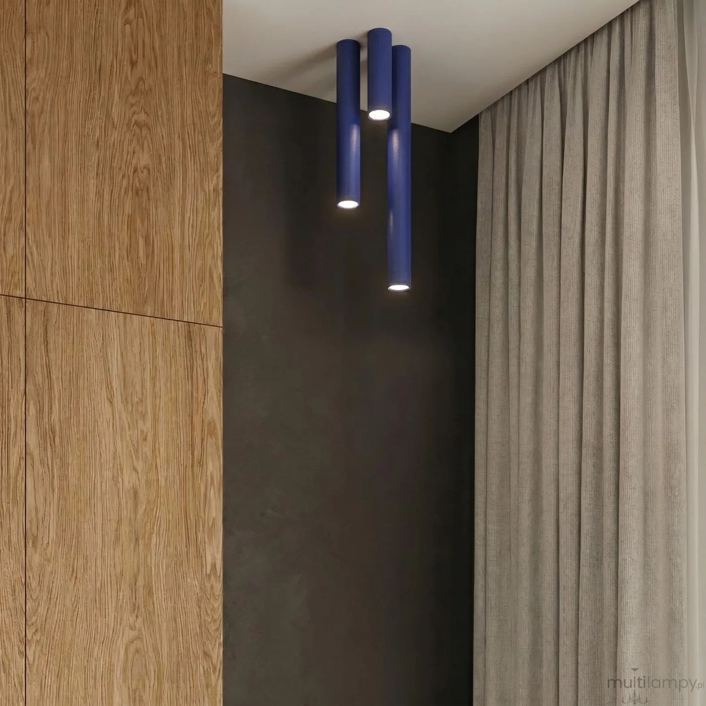 Lagos H20 lampa sufitowa GU10 ultramaryna SL.2076