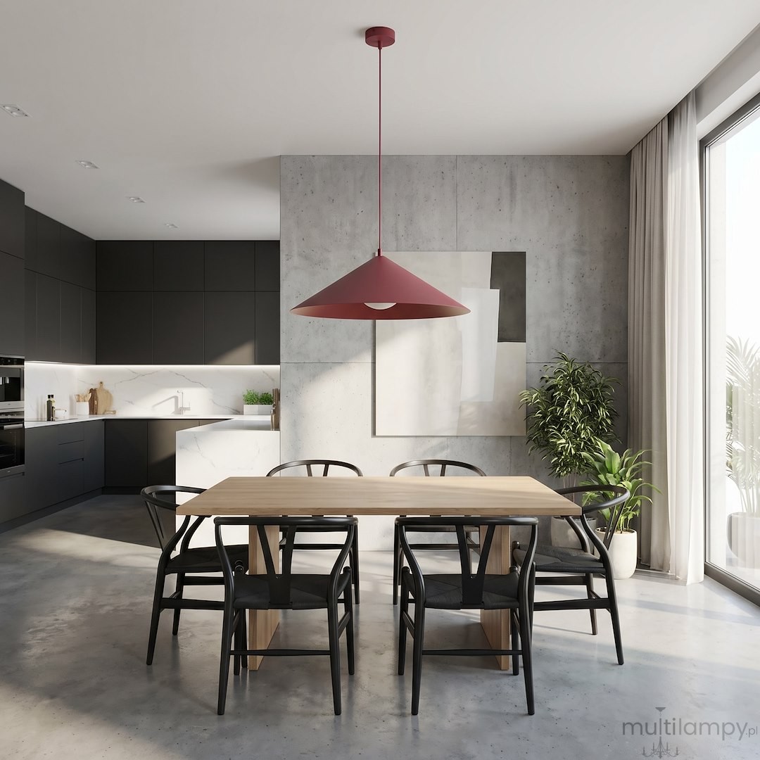 Mono D50 lampa wisząca 1xE14 burgund 1725/1L