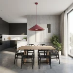 Mono D50 lampa wisząca 1xE14 burgund 1725/1L