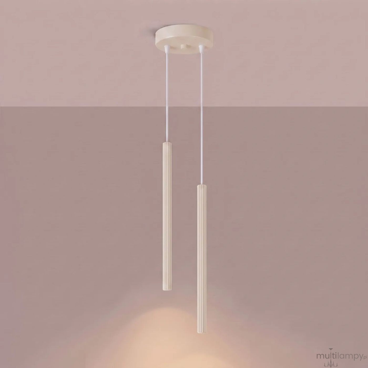 Arche lampa wisząca 2xG9 beżowa SL.2034