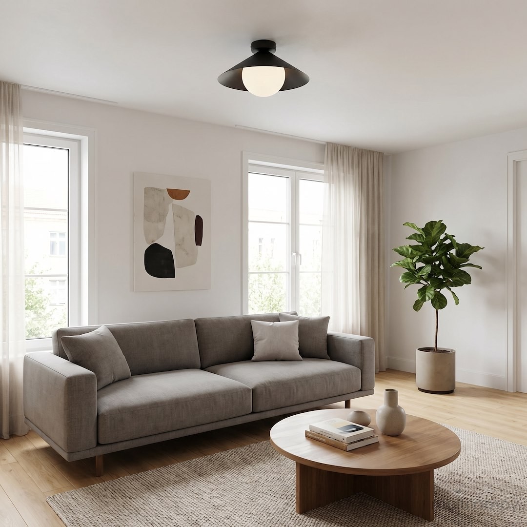 Mono D30 lampa sufitowa 1xE14 czarna/biały 1717/1S