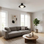 Mono D30 lampa sufitowa 1xE14 czarna/biały 1717/1S