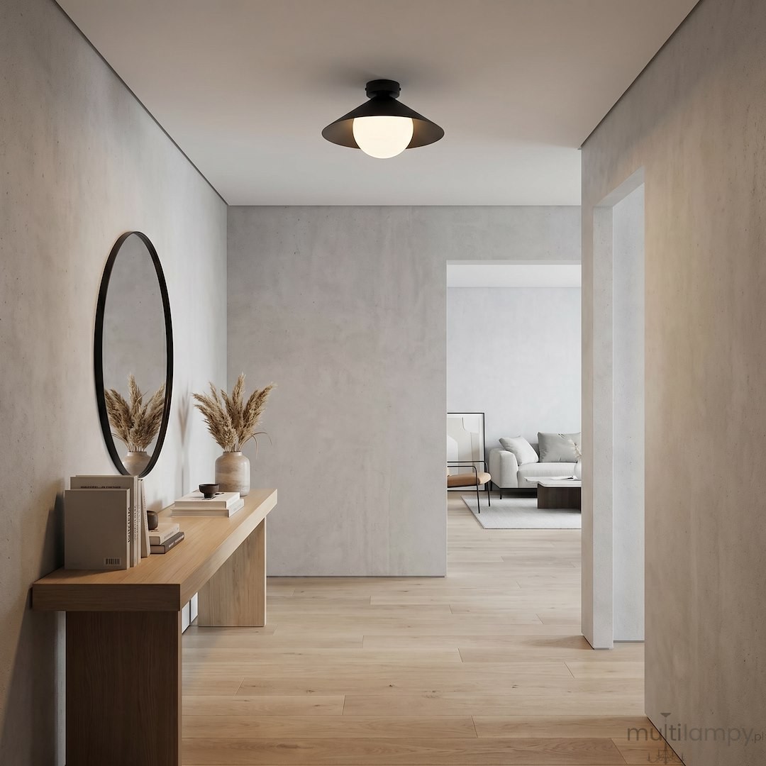 Mono D30 lampa sufitowa 1xE14 czarna/biały 1717/1S