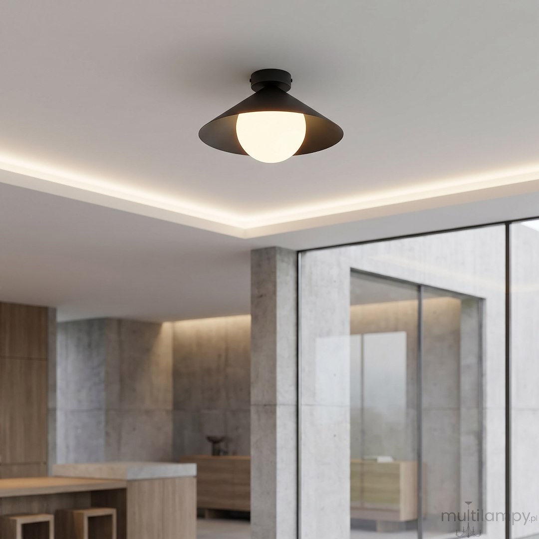 Mono D30 lampa sufitowa 1xE14 czarna/biały 1717/1S