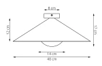 Mono D40 lampa sufitowa 1xE14 mokka/biały 1719/1M