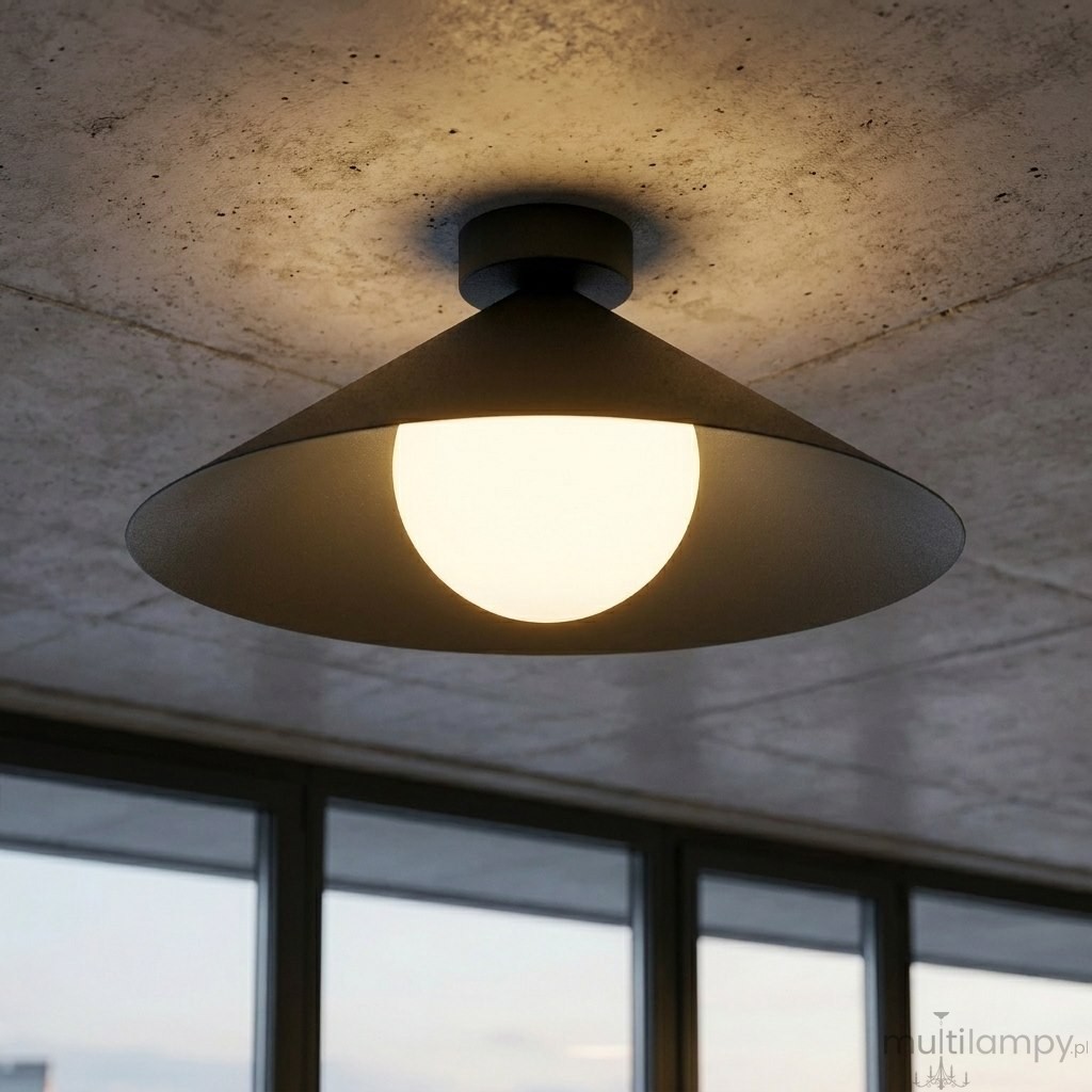 Mono D40 lampa sufitowa 1xE14 czarna/biały 1717/1M