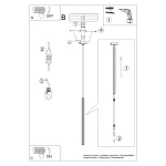 Arche lampa wisząca G9 zielona oliwka SL.2048