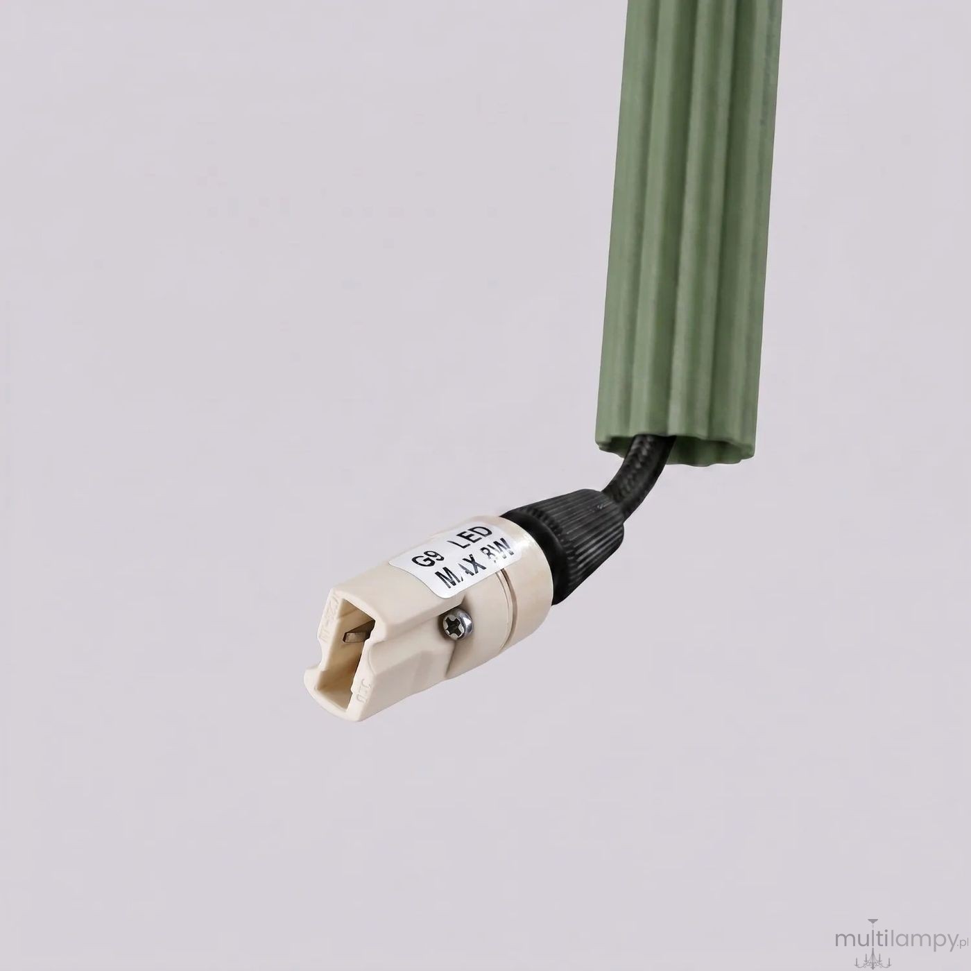 Arche lampa wisząca 2xG9 zielona oliwka SL.2049