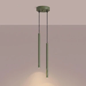 Arche lampa wisząca 2xG9 zielona oliwka SL.2049