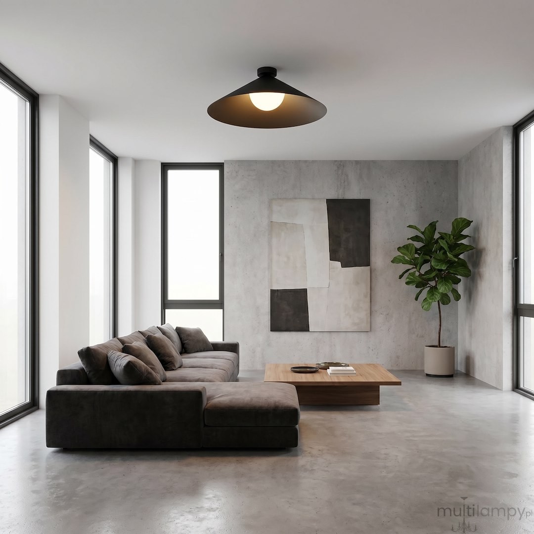 Mono D50 lampa sufitowa 1xE14 czarna/biały 1717/1L