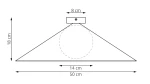 Mono D50 lampa sufitowa 1xE14 czarna/grafit 1716/1L