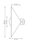 Mono D40 kinkiet 1xE14 mokka/biały 1719/K1M