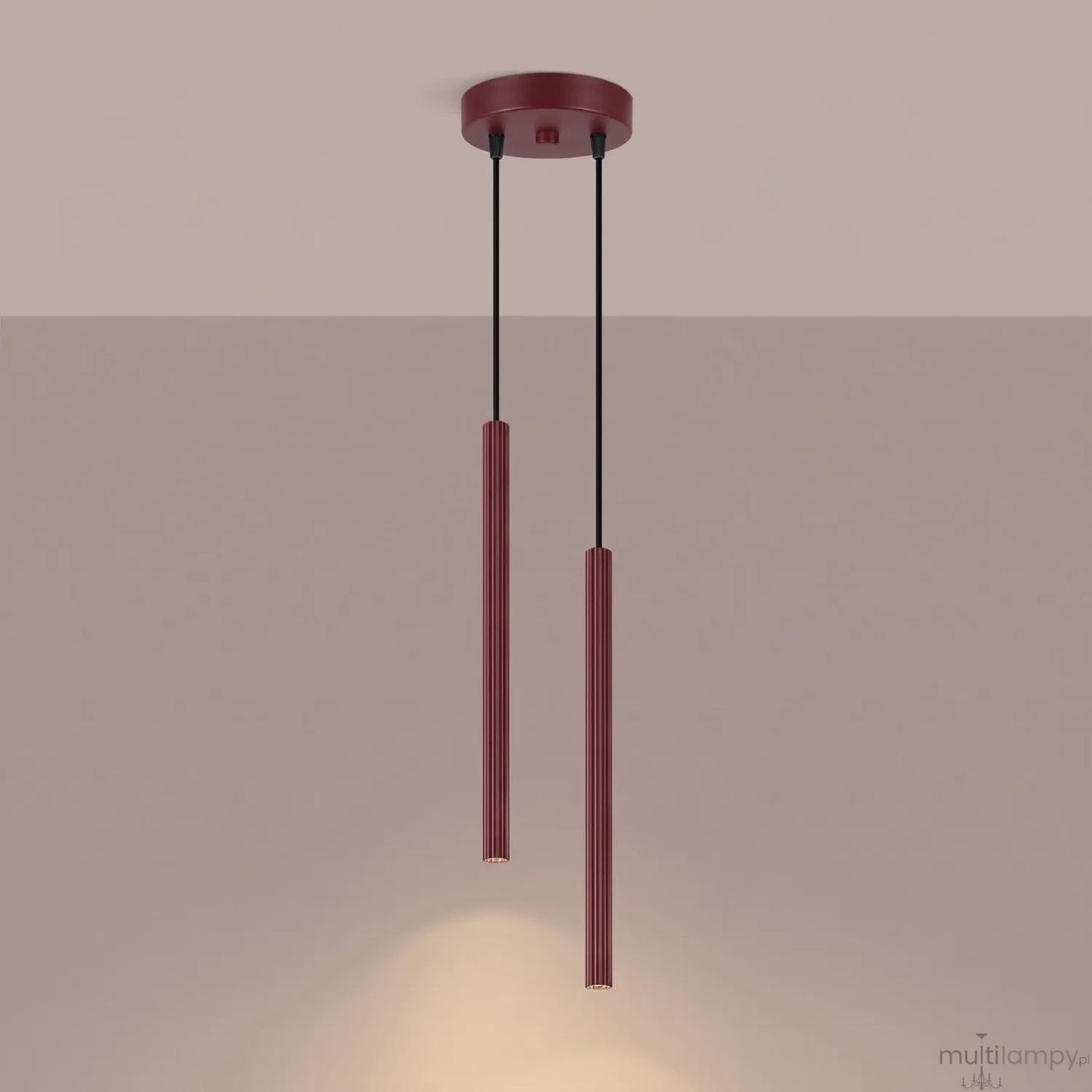 Arche lampa wisząca 2xG9 burgund SL.2043