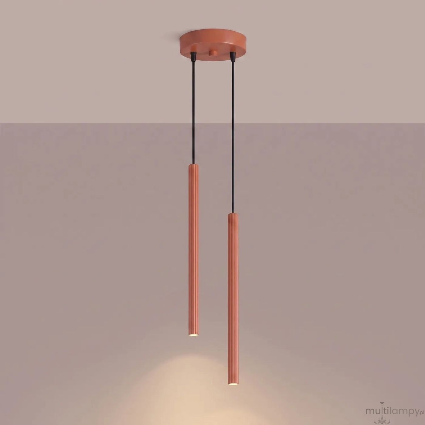 Arche lampa wisząca 2xG9 ochra czerwona SL.2040