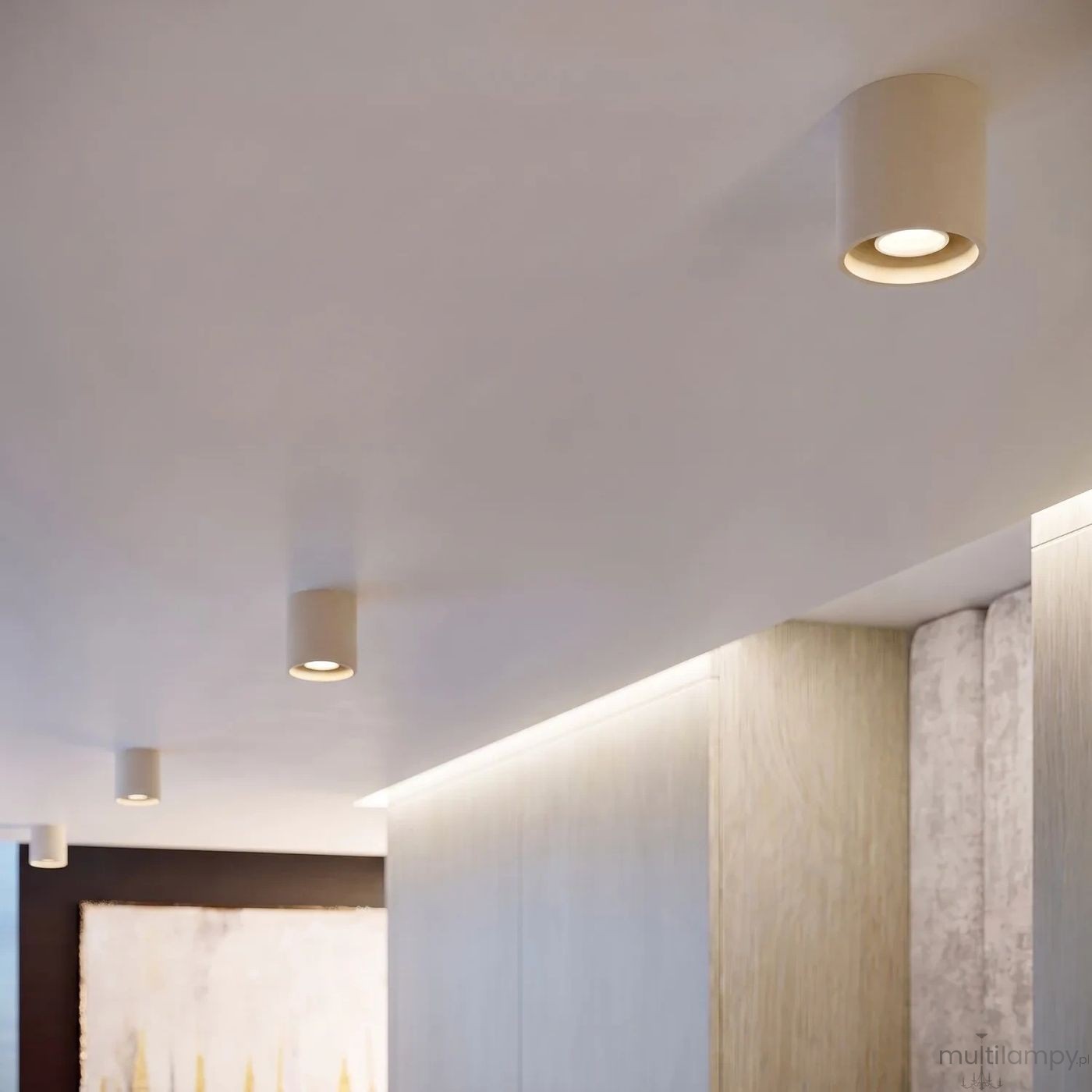 Orbis lampa sufitowa GU10 beżowa SL.2087