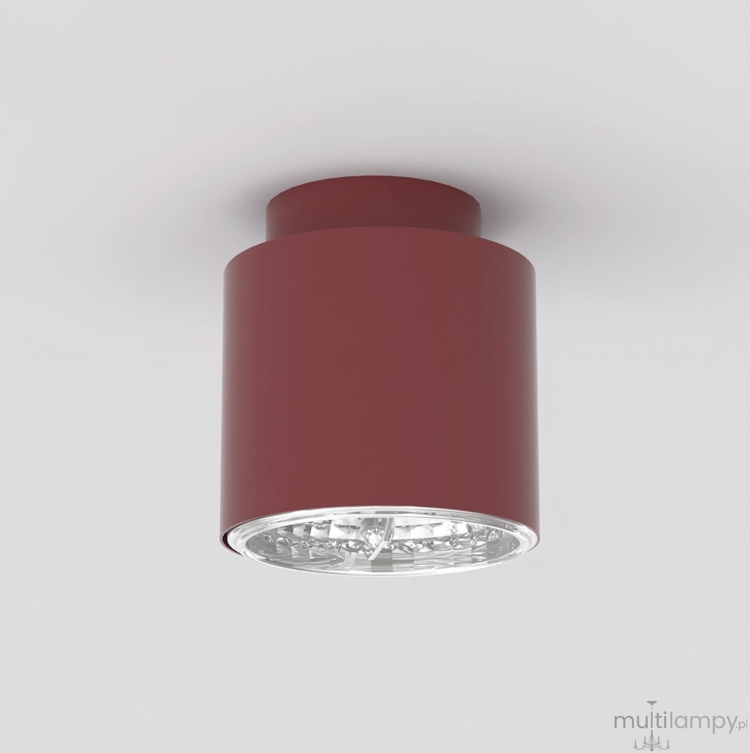 Nano lampa sufitowa 1xGU10 AR111 burgund 1697/1