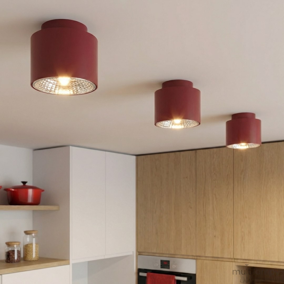 Nano lampa sufitowa 1xGU10 AR111 burgund 1697/1