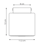 Nano lampa sufitowa 1xGU10 AR111 mokka 1698/1