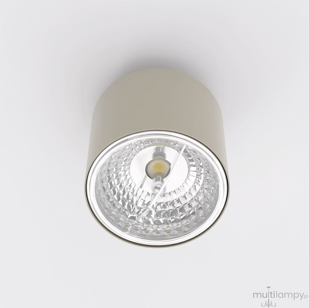 Nano lampa sufitowa 1xGU10 AR111 mokka 1698/1