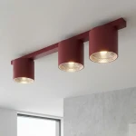 Nano lampa sufitowa 3xGU10 AR 111 burgund 1697/3