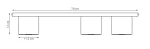 Nano lampa sufitowa 3xGU10 AR 111 mokka 1698/3