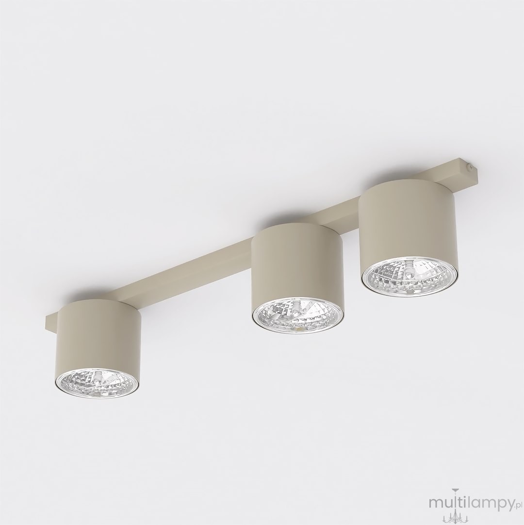 Nano lampa sufitowa 3xGU10 AR 111 mokka 1698/3
