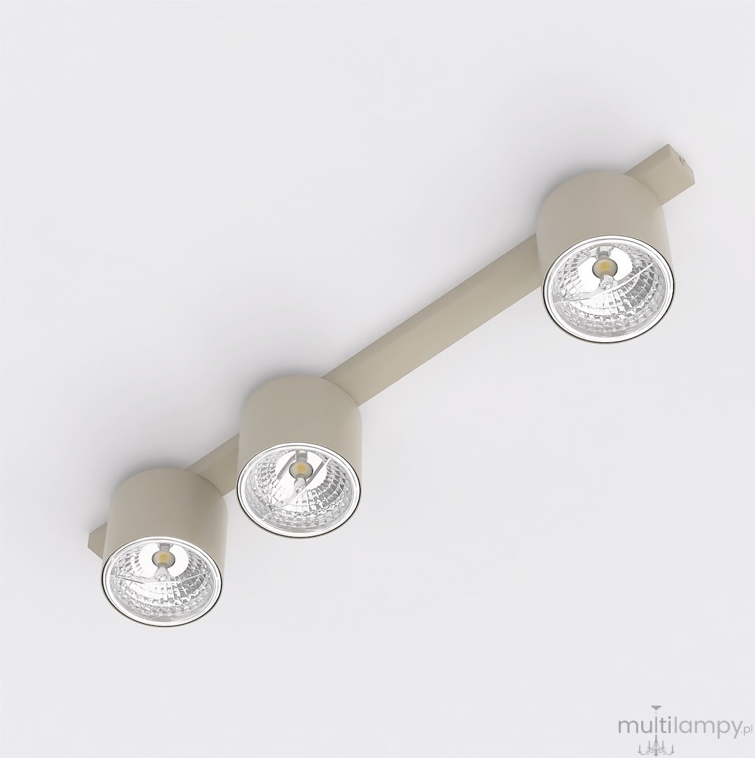 Nano lampa sufitowa 3xGU10 AR 111 mokka 1698/3