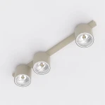 Nano lampa sufitowa 3xGU10 AR 111 mokka 1698/3