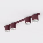 Nano lampa sufitowa 4xGU10 AR111 burgund 1697/4