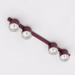 Nano lampa sufitowa 4xGU10 AR111 burgund 1697/4