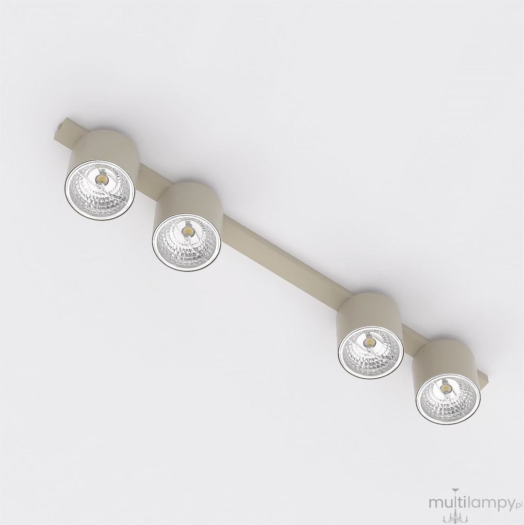 Nano lampa sufitowa 4xGU10 AR111 mokka 1698/4