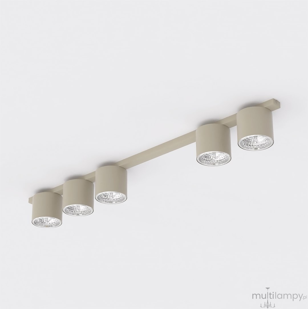 Nano lampa sufitowa 5xGU10 AR111 mokka 1698/5