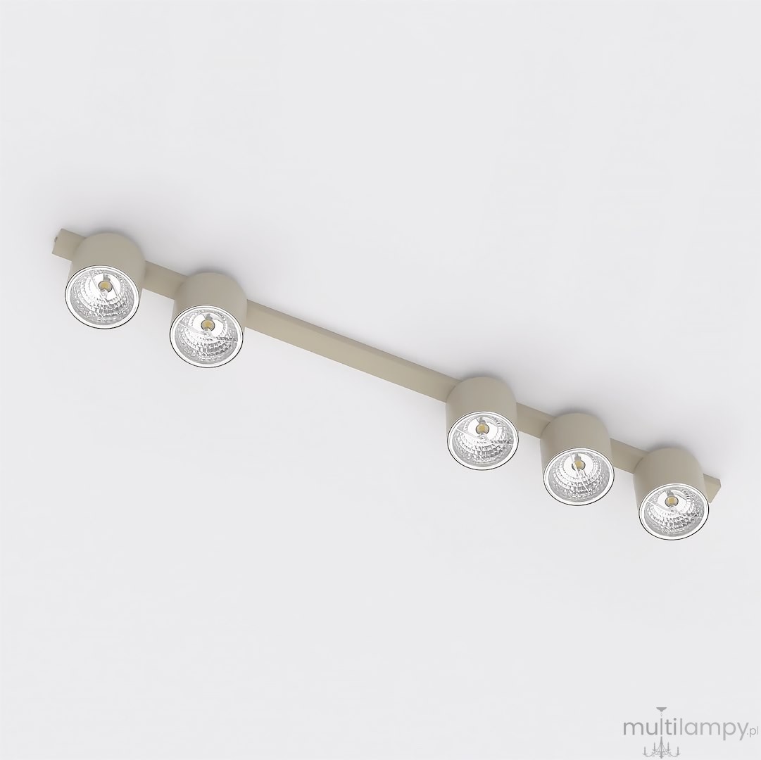 Nano lampa sufitowa 5xGU10 AR111 mokka 1698/5