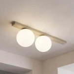 Fit lampa sufitowa 2xE14 mokka/biały 1715/2