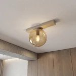 Fit lampa sufitowa 1xE14 mokka/bursztyn 1714/1