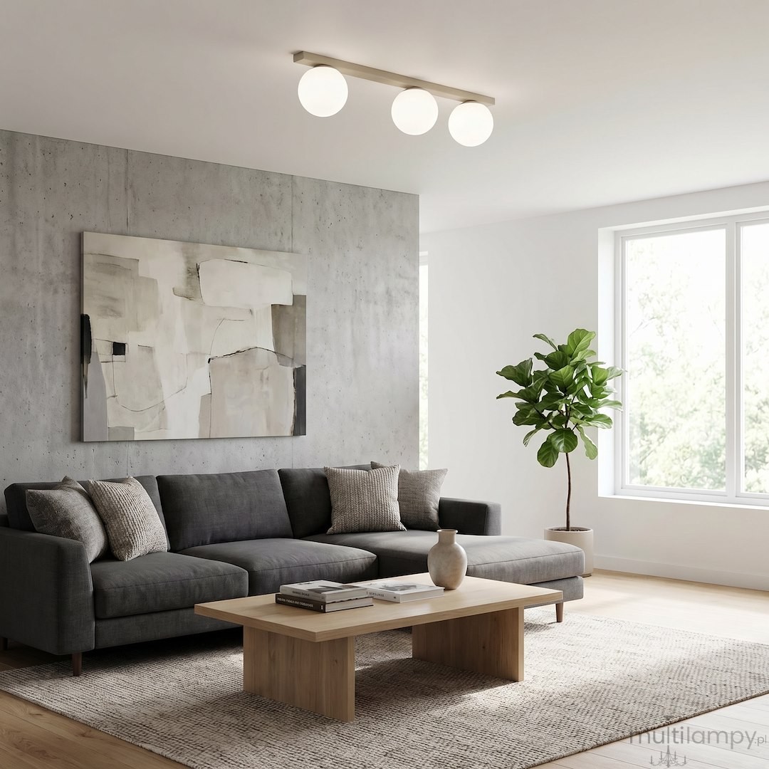 Fit lampa sufitowa 3xE14 moka/biały 1715/3