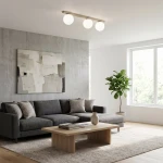 Fit lampa sufitowa 3xE14 moka/biały 1715/3