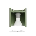 Orbis lampa sufitowa 2xGU10 zielona oliwka SL.2103