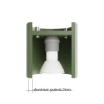 Orbis lampa sufitowa GU10 zielona oliwka SL.2102