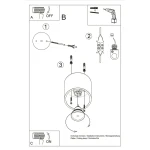 Orbis lampa sufitowa GU10 ultramaryna SL.2099
