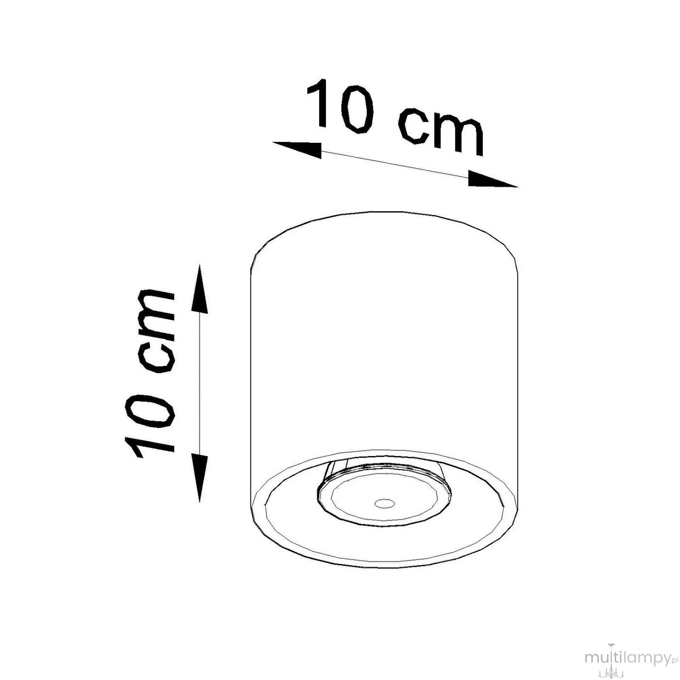 Orbis lampa sufitowa GU10 ultramaryna SL.2099