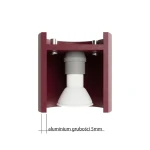 Orbis lampa sufitowa 2xGU10 burgund SL.2097