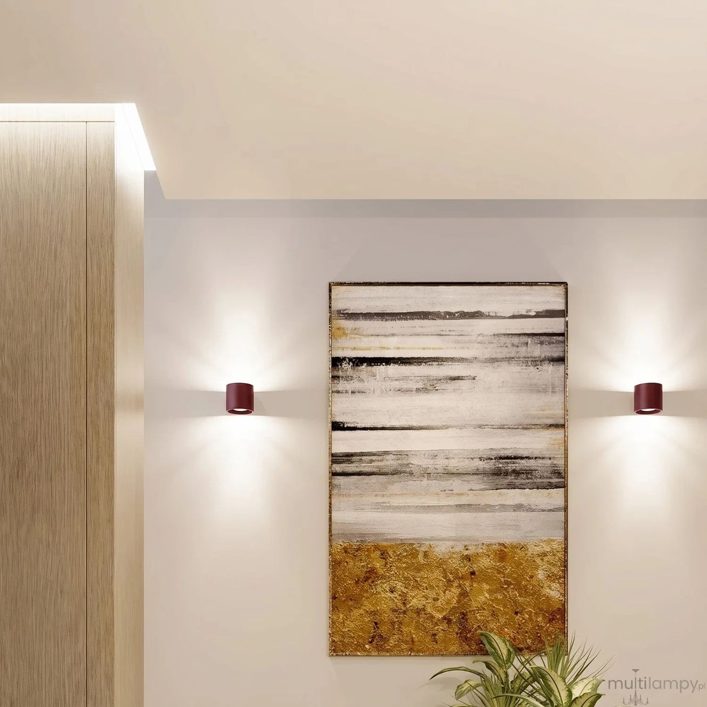 Orbis lampa sufitowa GU10 burgund SL.2096