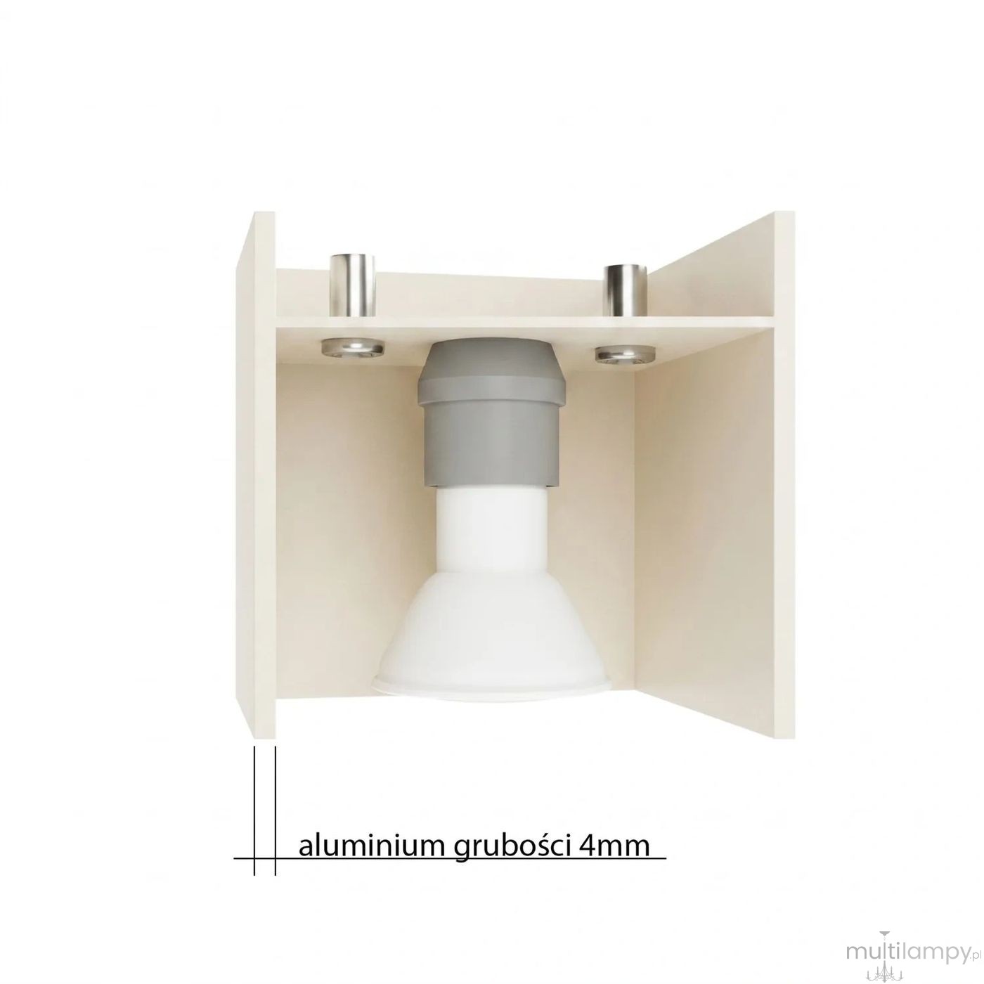 Quad lampa sufitowa GU10 beżowa SL.2105