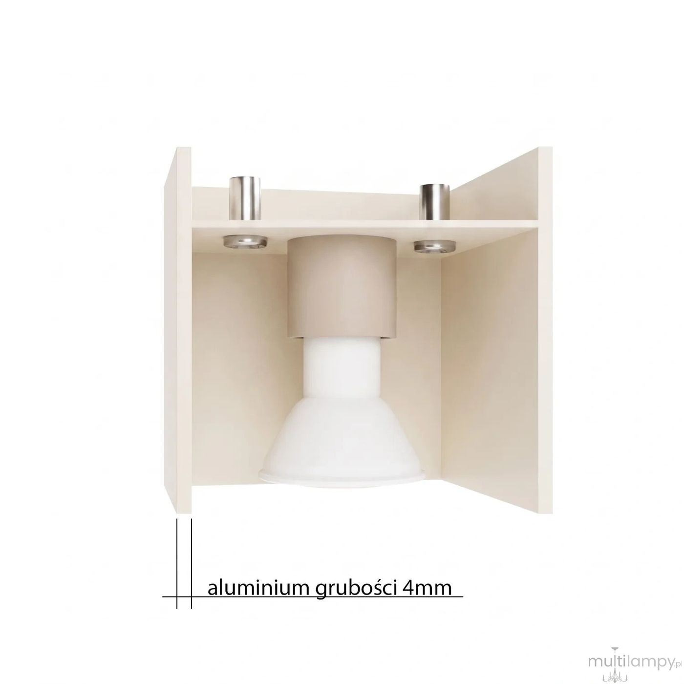 Quad lampa sufitowa GU10 taupe SL.2107