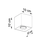Quad lampa sufitowa GU10 ultramaryna SL.2113
