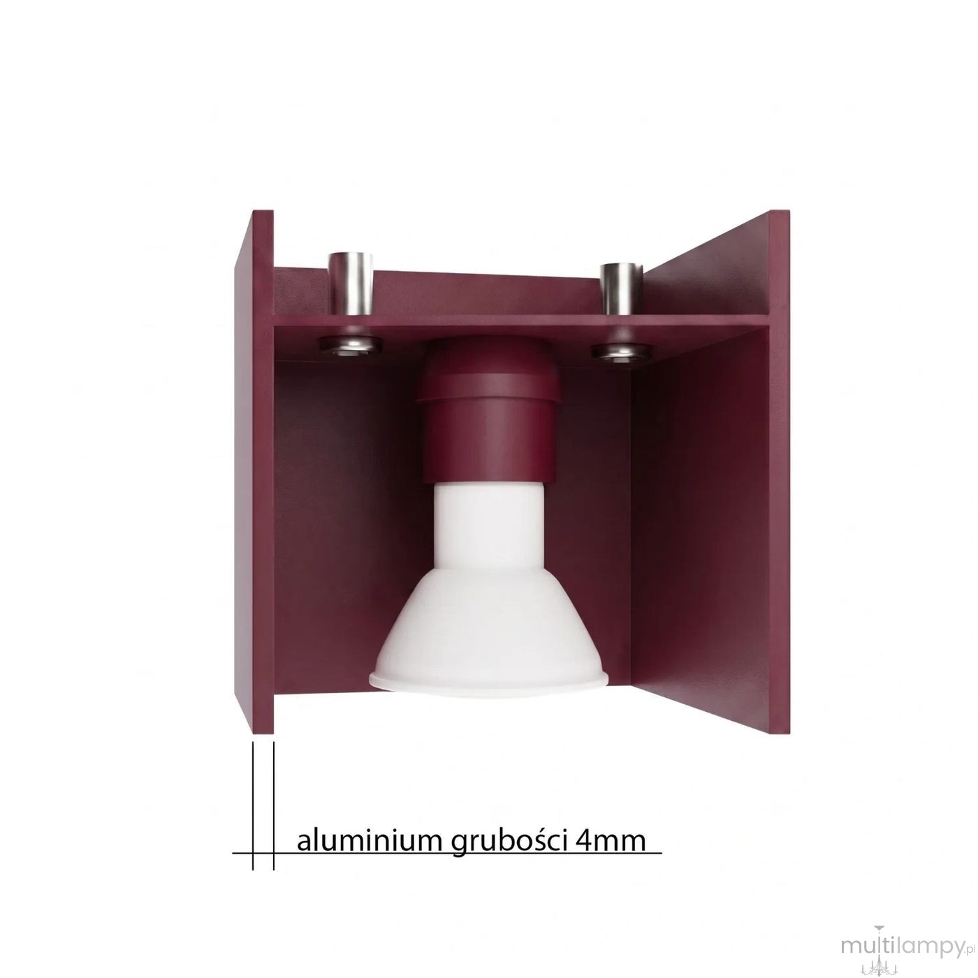 Quad lampa sufitowa GU10 burgund SL.2111